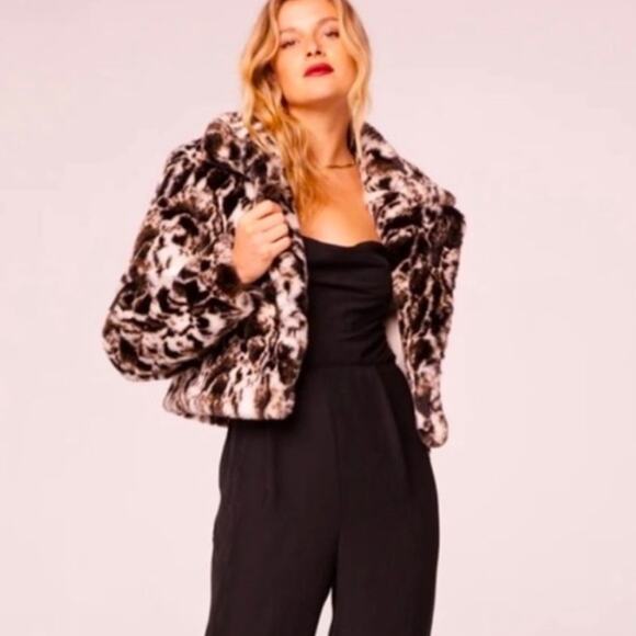 Band of the Free Jackets & Blazers - BAND OF THE FREE Wildcat Animal Print Faux Fur Jacket NWT in Large